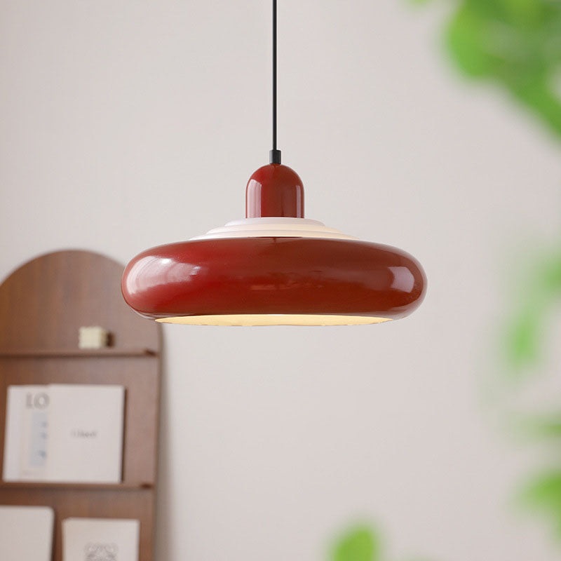 Contemporary Scandinavian Creative Geometric Dome Iron 1-Light Pendant Light For Dining Room