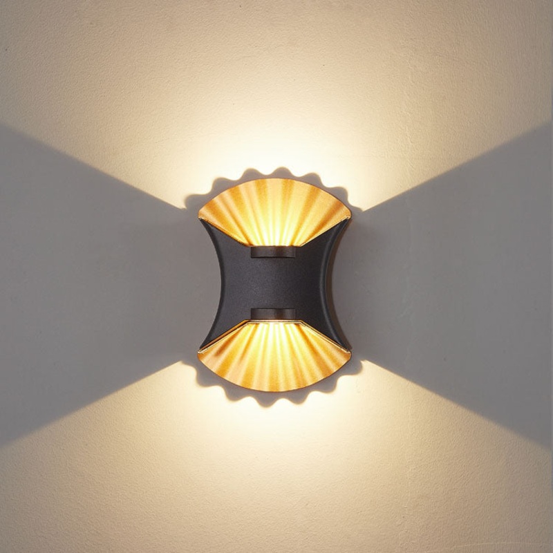 Contemporary Creative Shell Design Aluminum Waterproof LED Wall Sconce Lamp For Outdoor Patio