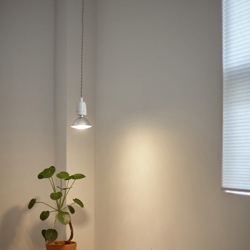 Contemporary Industrial Aluminum Cone Shade Ceramic Head 1-Light Pendant Light For Living Room