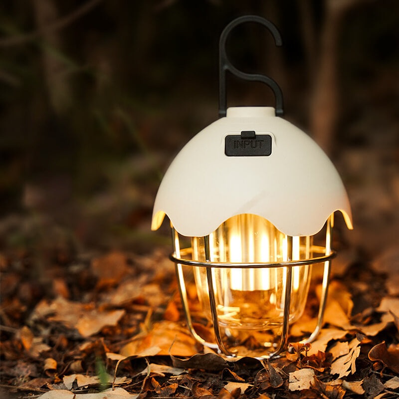 Contemporary Creative Waterproof Pinecone Iron ABS LED Outdoor Camping Light For Garden