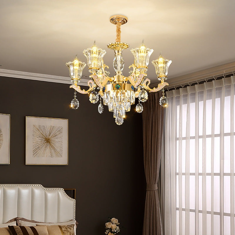 Contemporary Luxury Branch Glass Zinc 6/8/10/15 Light Chandelier For Living Room