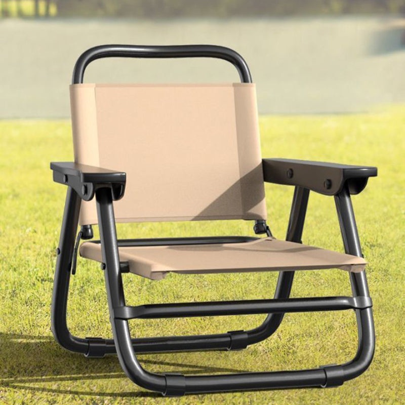 Modern Minimalist Square Bent Oxford Fabric Steel Tube Chair Backrest Armrest For Outdoor