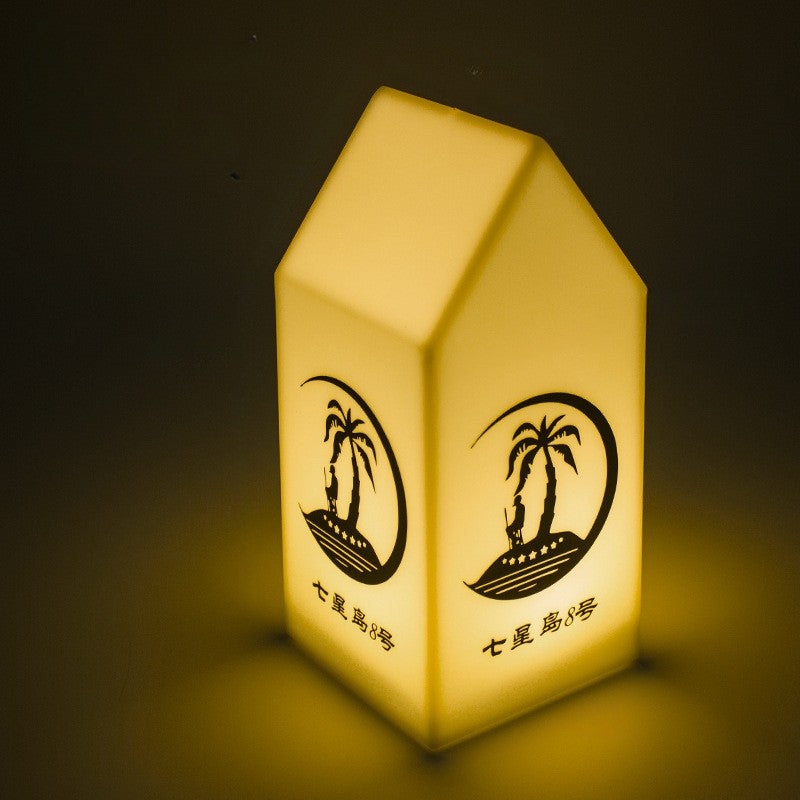 Modern Art Deco Cabin Hardware PE LED Table Lamp For Dining Room