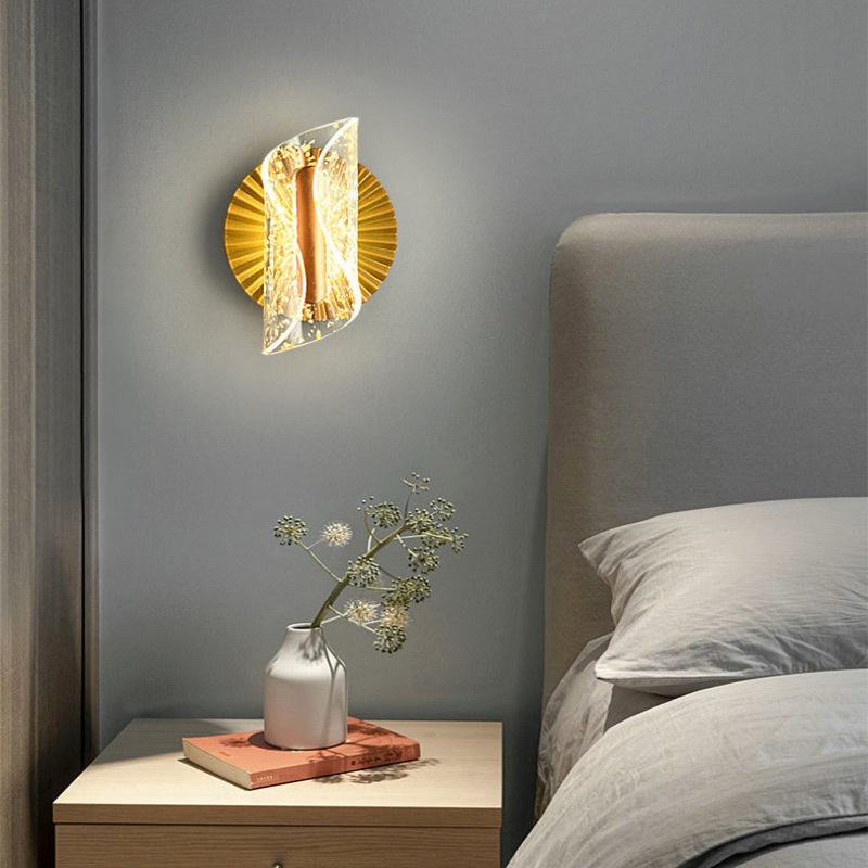 Contemporary Luxury Hardware Acrylic Butterfly LED Wall Sconce Lamp For Bedroom