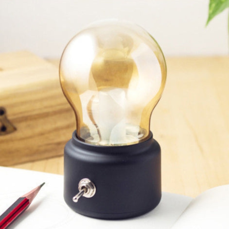 Modern Minimalist Round ABS Glass LED Table Lamp For Bedroom