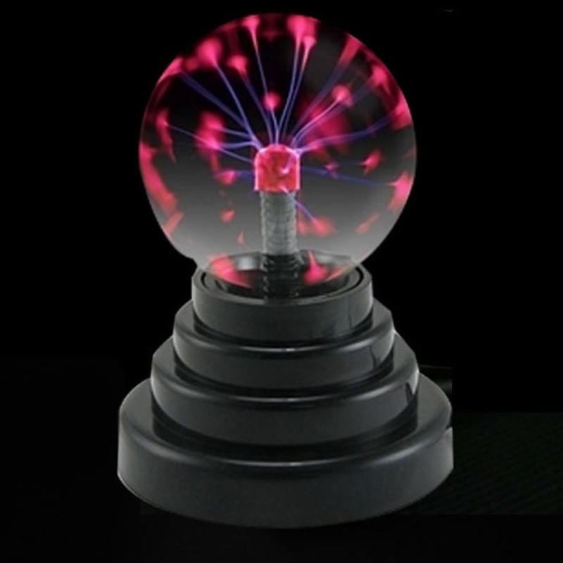 Modern Art Deco Magic Static Ion Glass Ball LED USB Night Light Table Lamp For Bedroom
