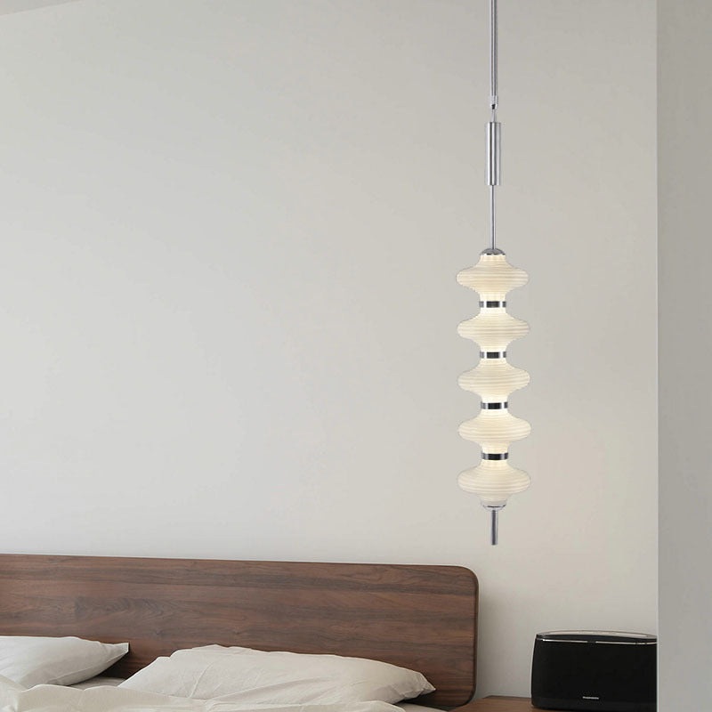 Contemporary Creative Gourd Hardware Glass LED Pendant Light For Living Room