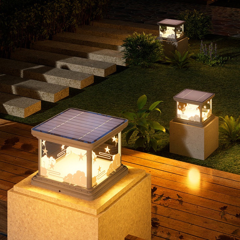 Modern Simplicity Waterproof Square Cube Sky Aluminum PE Acrylic LED Landscape Lighting Outdoor Light For Garden
