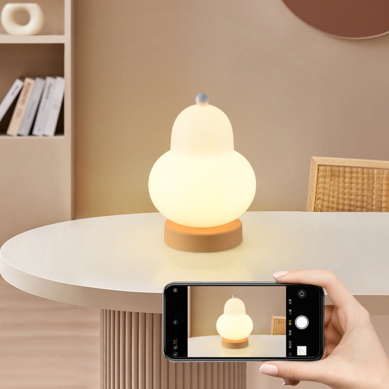 Contemporary Creative Pear Plastic Resin LED Table Lamp For Living Room