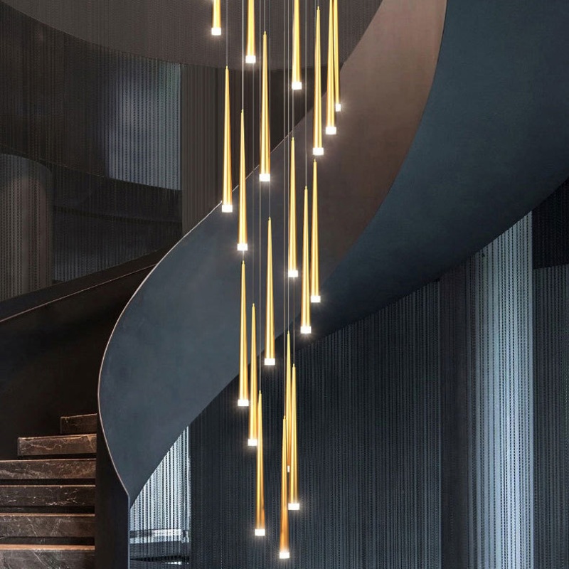 Modern Simplicity Branch Round Acrylic Iron LED Chandeliers For Living Room