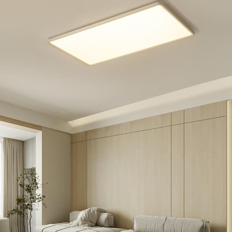 Modern Minimalist Rectangular Iron Aluminum LED Flush Mount Lighting