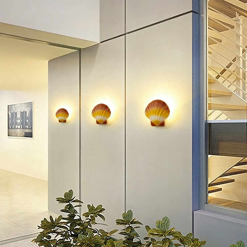 Contemporary Creative Waterproof Shell Round Aluminum LED Wall Sconce Lamp For Hallway