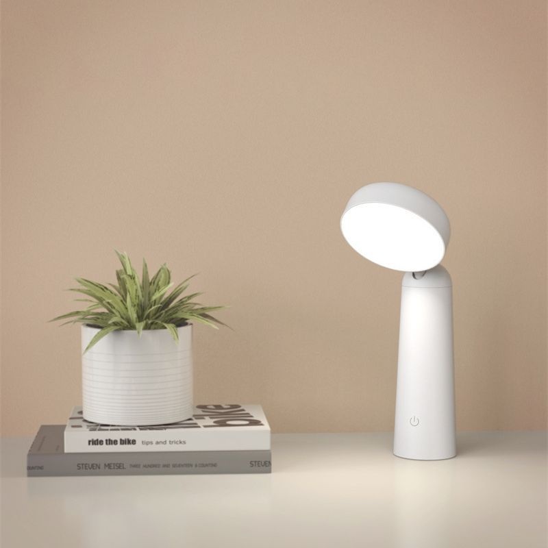 Modern Minimalist Portable USB Magnifier Shape Round Cylinder ABS LED Table Lamp For Bedroom