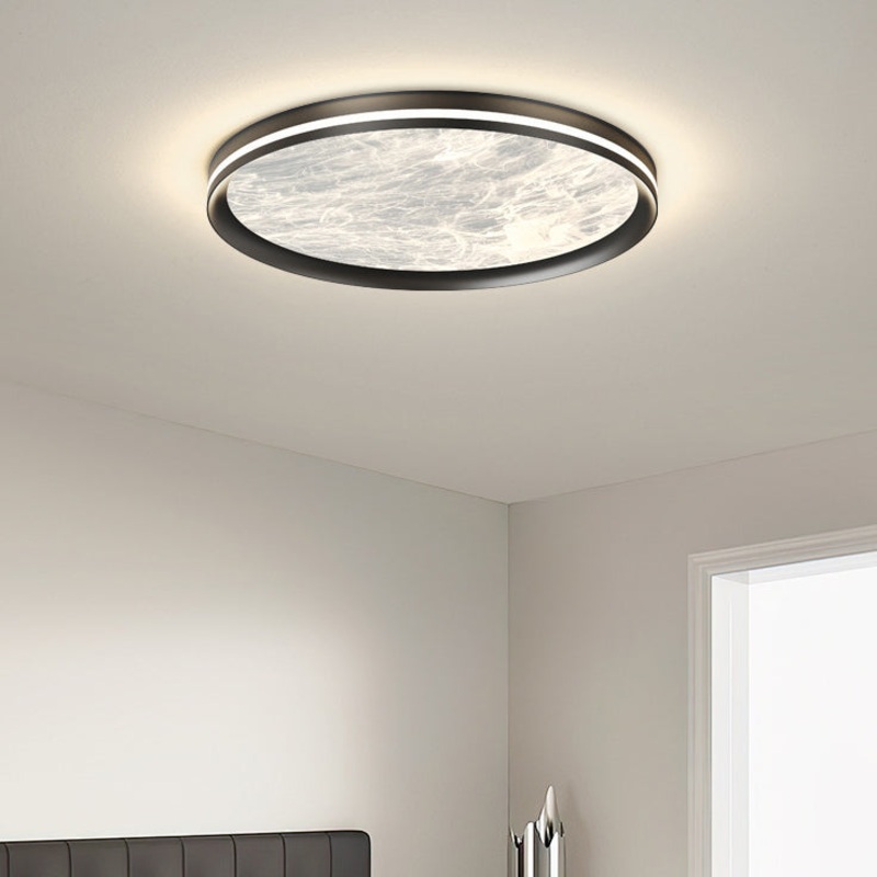 Contemporary Nordic Round Clouds Aluminum Acrylic LED Flush Mount Ceiling Light For Living Room