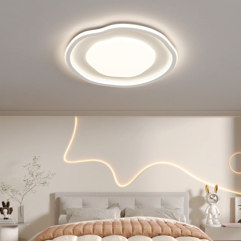 Modern Minimalist Clouds Irregular Aluminum Iron Acrylic LED Flush Mount Ceiling Light For Living Room