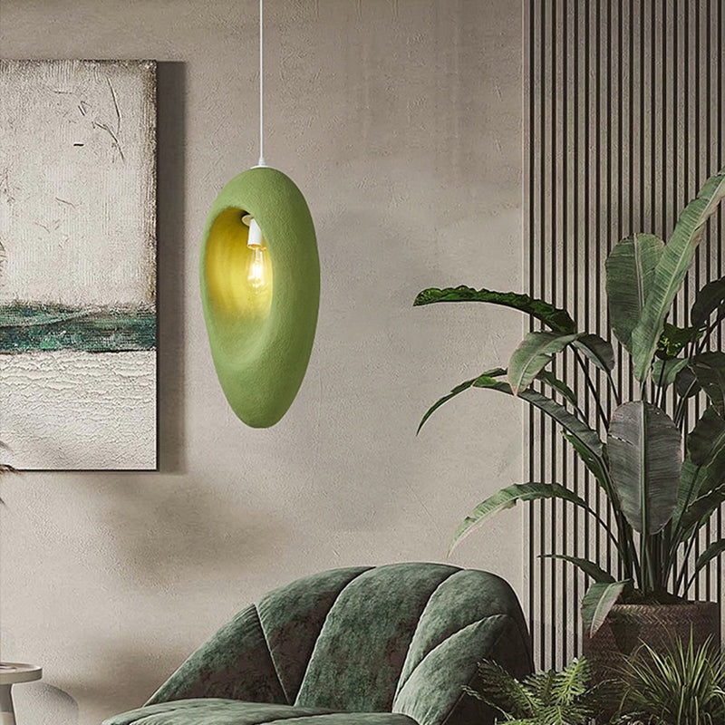 Contemporary Creative Avocado High-Density Polystyrene 1 - Light Pendant Light For Bedroom