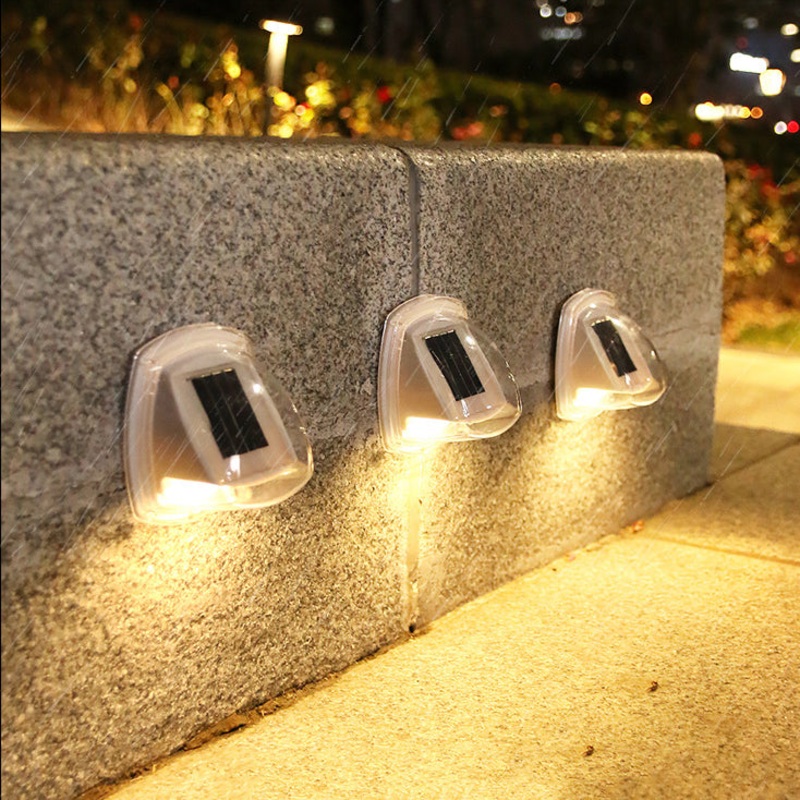 Contemporary Industrial ABS Solar Waterproof LED Outdoor Wall Sconce Lamp For Garden
