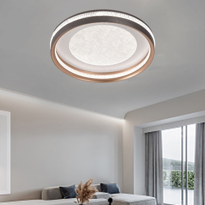 Modern Minimalist Clouds Round Square Iron Aluminum Acrylic LED Flush Mount Ceiling Light For Living Room