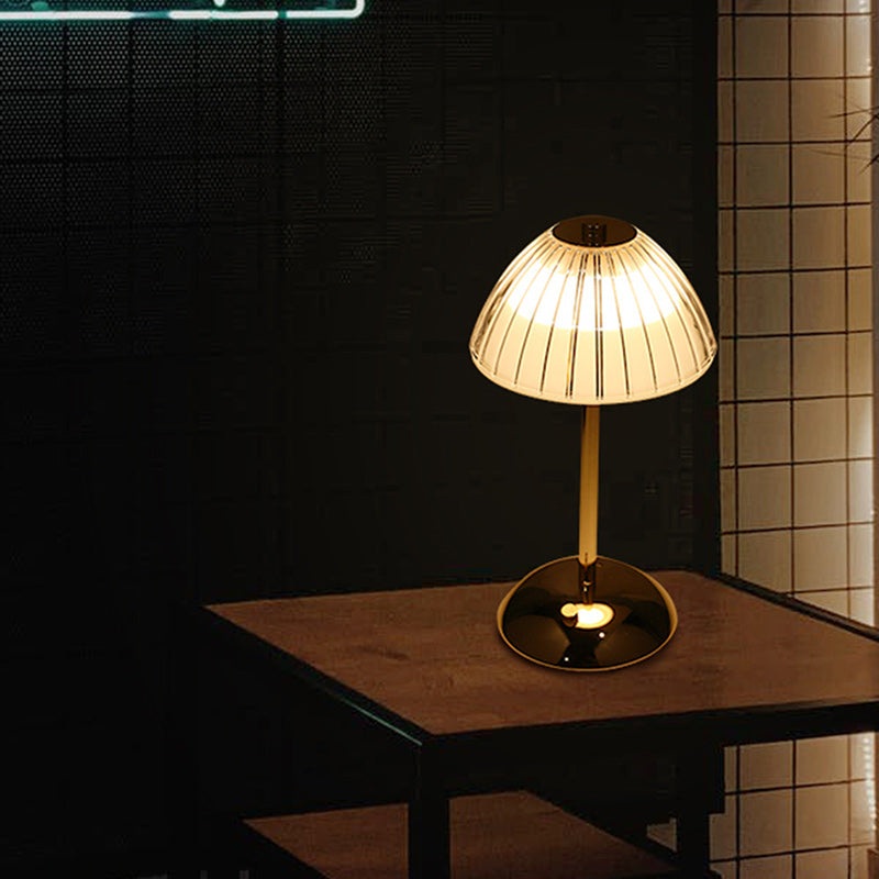 Contemporary Nordic Dome Iron Acrylic LED Table Lamp For Living Room