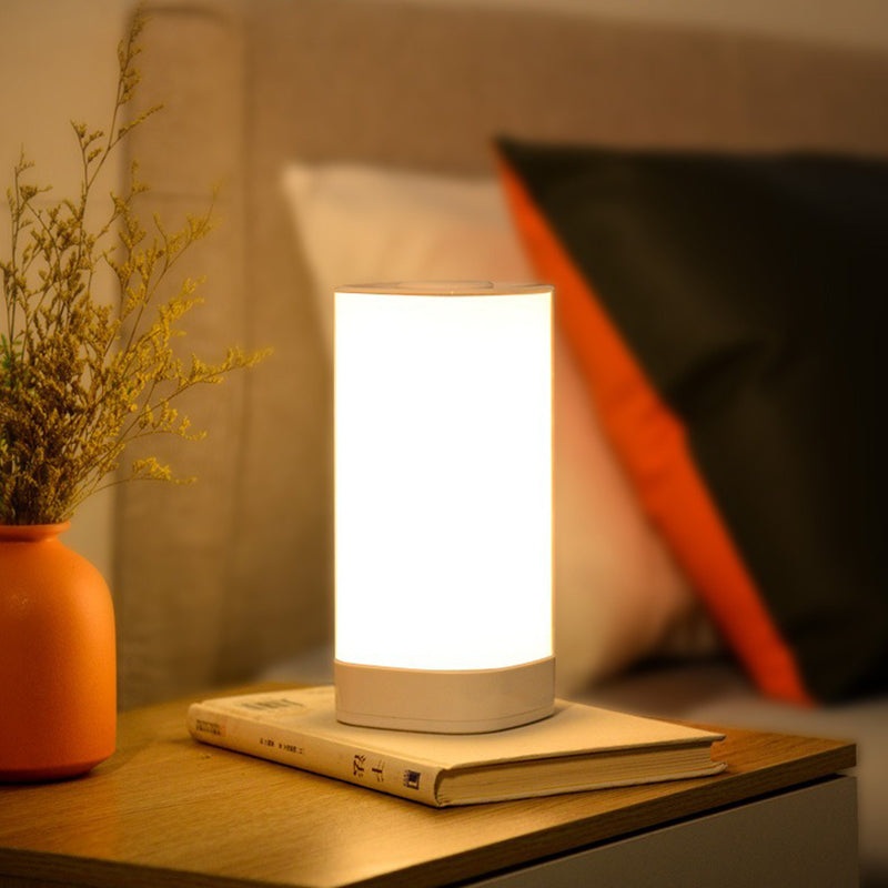 Modern Minimalist Rectangular ABS PC LED Table Lamp For Bedroom