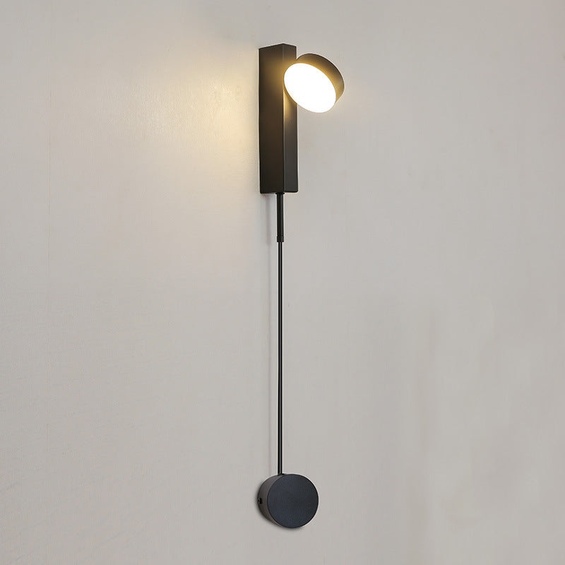 Contemporary Nordic Column Iron Acrylic LED Wall Sconce Lamp For Living Room