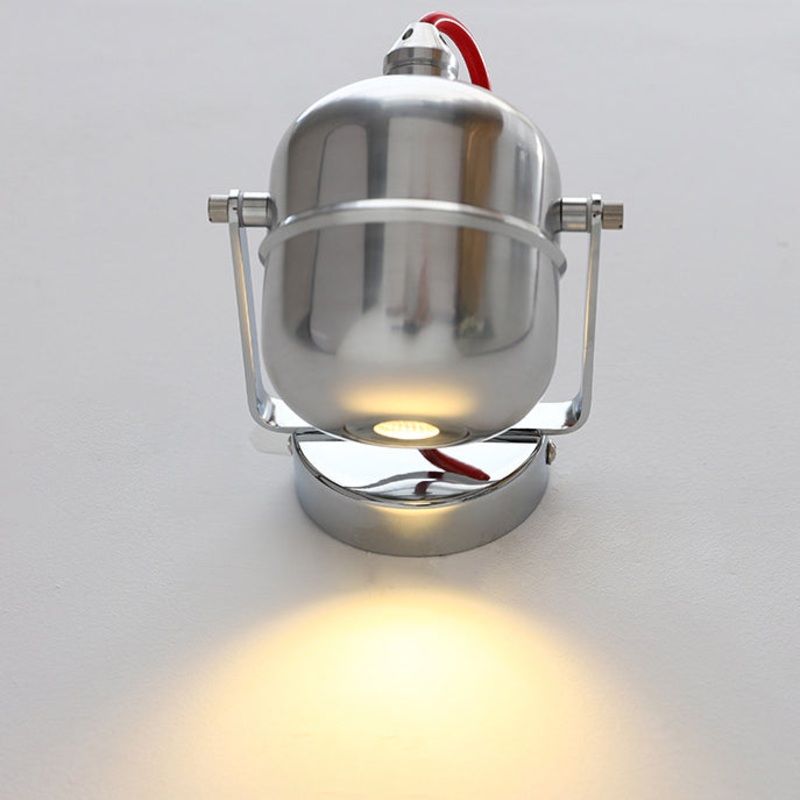 Modern Minimalist Aluminum Iron Cylinder 1-Light Adjustable Spotlight Semi-Flush Mount Ceiling Light For Living Room