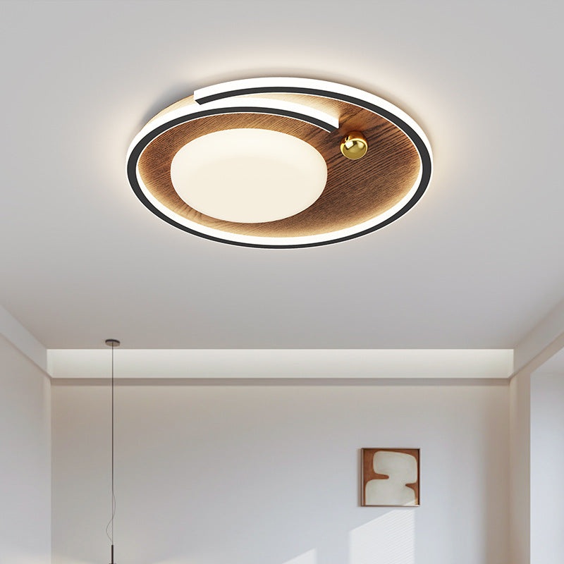 Contemporary Simplicity Round Iron Acrylic LED Flush Mount Ceiling Light For Bedroom
