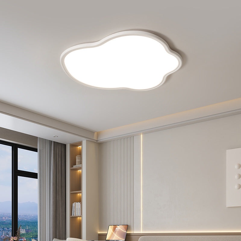 Modern Minimalist Aluminum PVC Irregular Cloud LED Flush Mount Ceiling Light For Bedroom