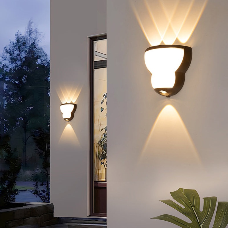 Contemporary Creative Waterproof Gourd Die-Cast Aluminum LED Outdoor Wall Sconce Lamp For Outdoor Patio