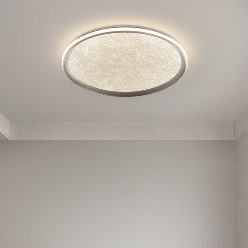 Contemporary Luxury Round Iron Aluminum Acrylic LED Flush Mount Ceiling Light For Living Room
