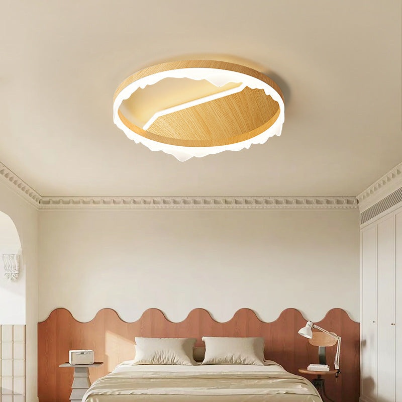 Contemporary Scandinavian Round Iron Aluminum Acrylic LED Flush Mount Ceiling Light For Living Room