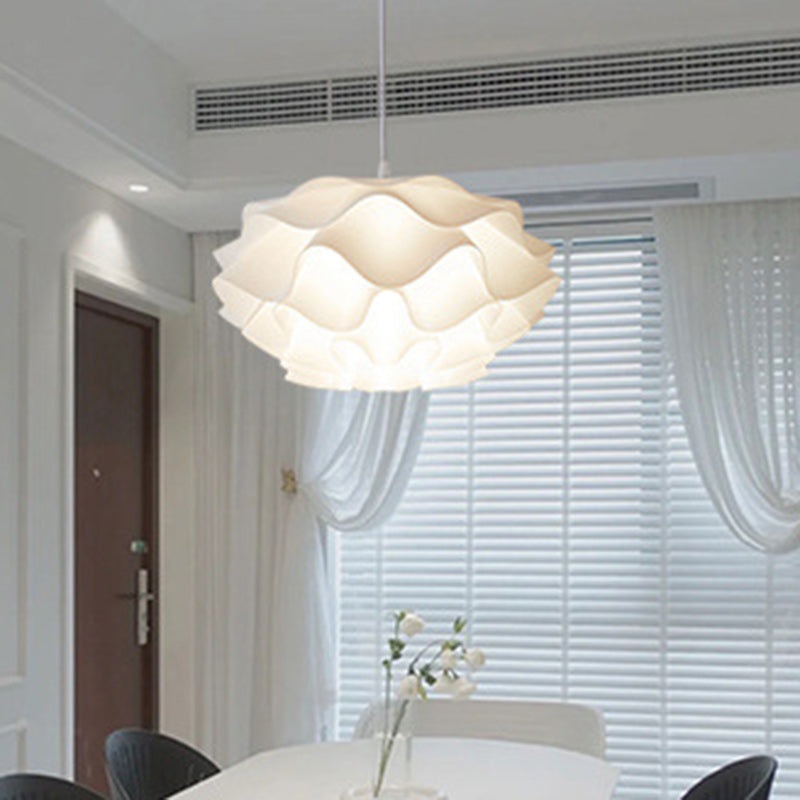 Modern Minimalist Cloud Iron Acrylic 1-Light Pendant Light For Living Room