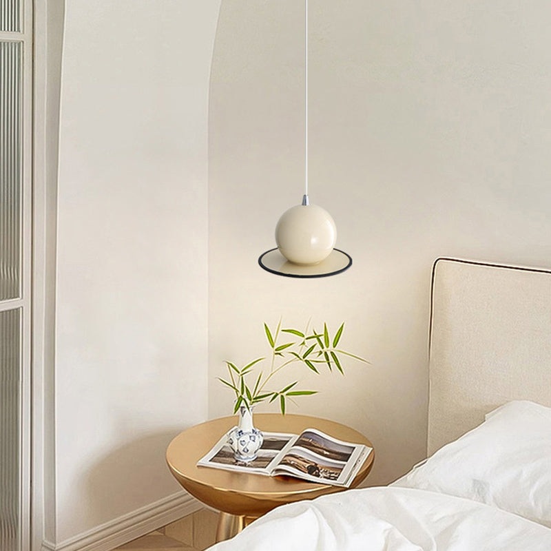 Modern Simplicity Sphere Iron 1-Light Pendant Light For Living Room