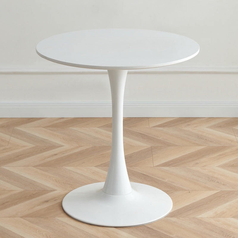 Contemporary Scandinavian Round PP Iron Coffee Table 1-Tier For Living Room
